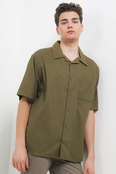 Cardinal Kemeja Lengan Pendek Oversize Pria E0003P06F